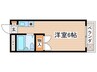 カルム船水 1Rの間取り