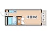 カルム船水 1Rの間取り