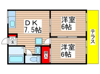 間取図 パウゼ幕張Ⅱ