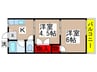 コスモスハイツ 2Kの間取り