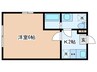 Ｔ－ＭＡＩＳＯＮ 1Kの間取り