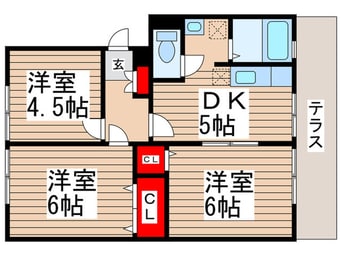 間取図 パレドール新松戸