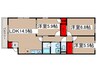 ルネスシーナ 3LDKの間取り
