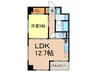 ユーノ新宿柏木 1LDKの間取り