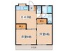 星崎アパート1号棟 2DKの間取り