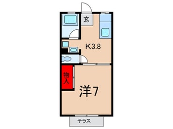 間取図 ハイツひよどりB棟