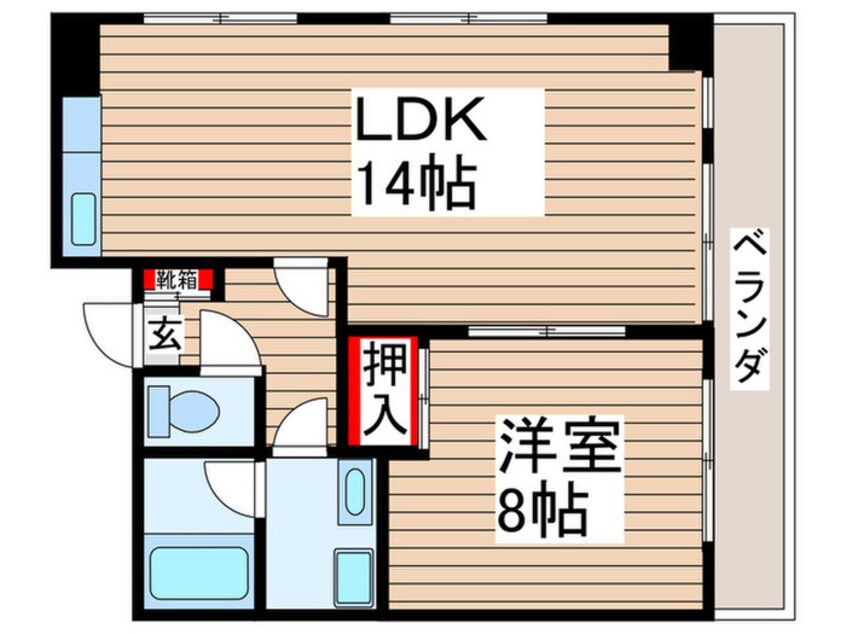 間取図 Ｍハイツ