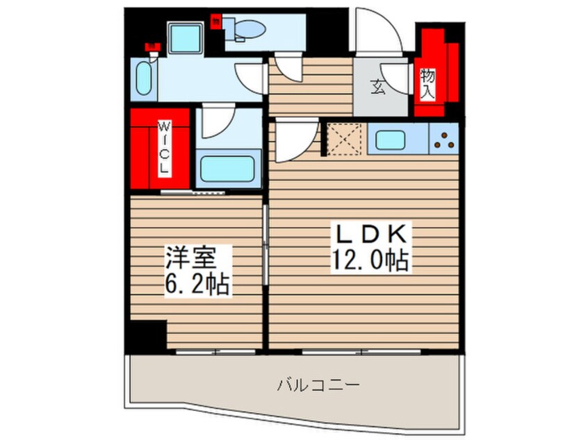 間取図 パークアクシス押上・隅田公園