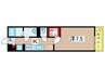 グレイス千葉中央Ⅱ 1Kの間取り
