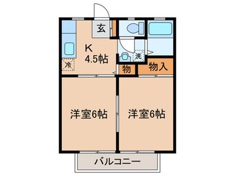 間取図 柴田ガ－デンハイツＦ棟