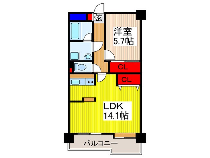 間取り図 パークサイドハイツタケノヤ