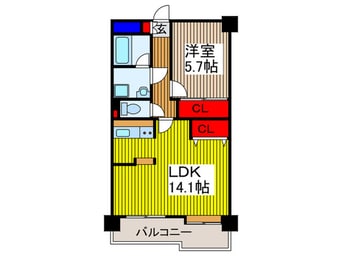 間取図 パークサイドハイツタケノヤ