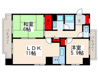 間取図 フォレストコート四つ木