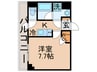 KDXレジデンス豊洲 1Kの間取り