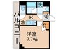 KDXレジデンス豊洲 1Kの間取り