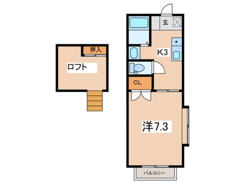 間取図 スカイライト大野Ⅳ