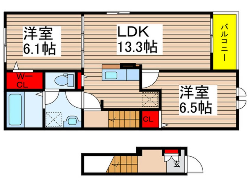 間取図 ジェルメしいの木