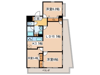 間取図 メルヴェーユ調布