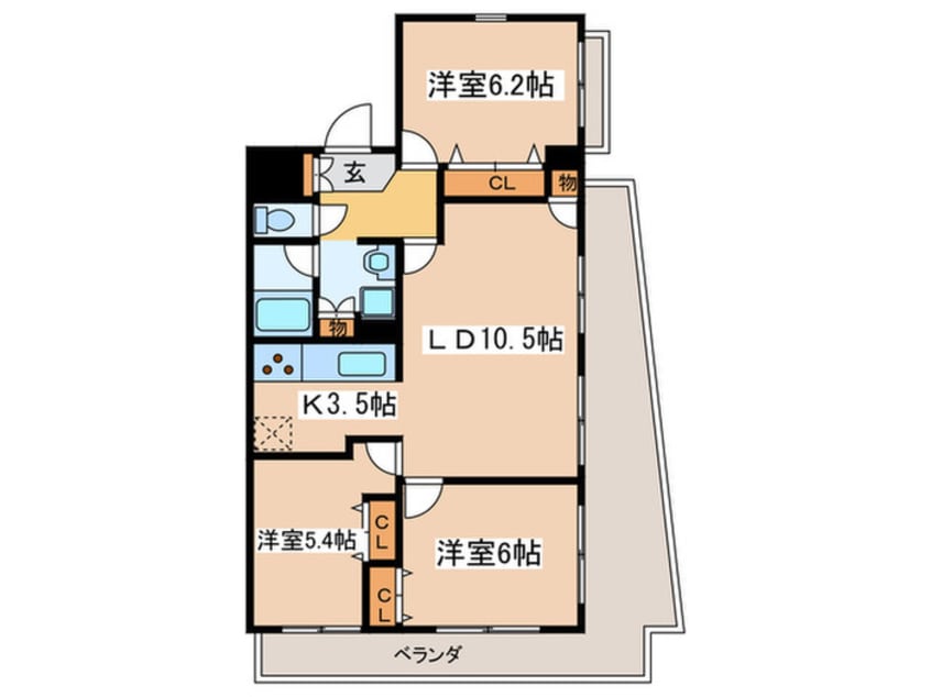 間取図 メルヴェーユ調布