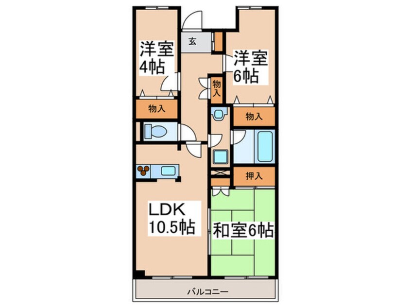 間取図 アンビエンス相模大野