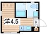アクアブリーズ両国 1Rの間取り