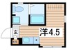 アクアブリーズ両国 1Rの間取り
