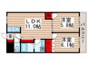 セントラルハイツⅡ 2LDKの間取り