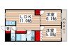 セントラルハイツⅡ 2LDKの間取り