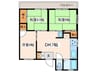 南浦マンション 3DKの間取り