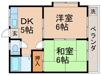 間取図 平和コーポ１号館