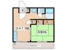 カネサカ関口マンション 1DKの間取り