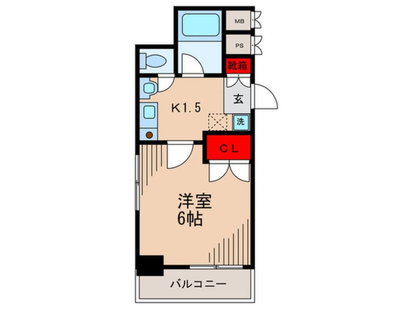 間取図 モンシェ－ル吾妻橋