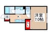 クレール東船橋 1Kの間取り