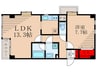 コ－ナ－ハウス 1LDKの間取り