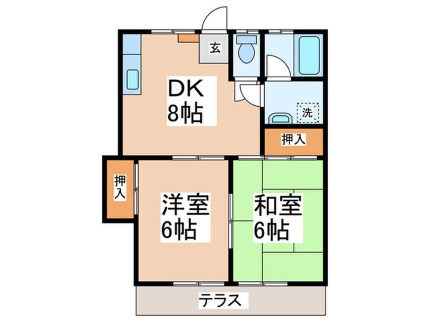 間取図 スカイハイツ