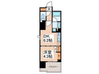 間取図 ルフォンプログレ蔵前ナチュール