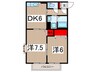 コンフォ－ト柏原Ａ 2DKの間取り