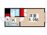サニ―ハイム 1Kの間取り