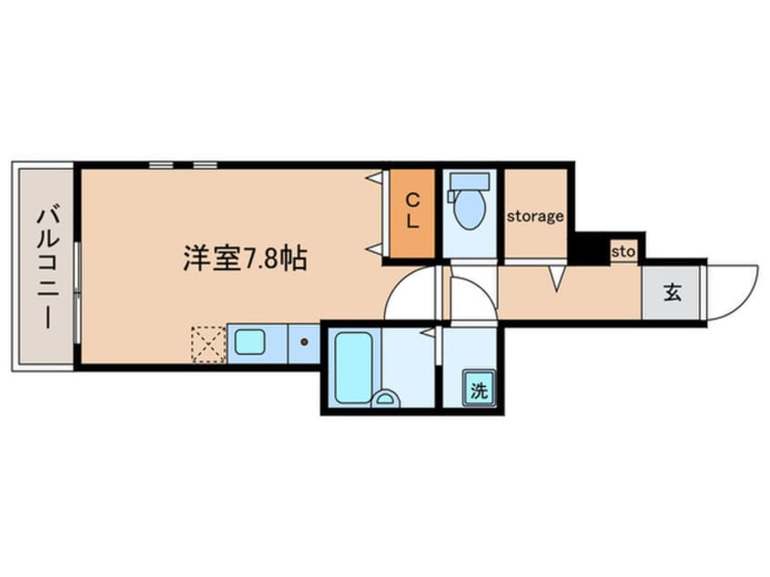 間取図 ｱｰﾍﾞｲﾝﾃﾗｽ桜台