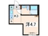 レポーレ町田 1Kの間取り