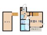 フェリーチェ上祖師谷 1Kの間取り