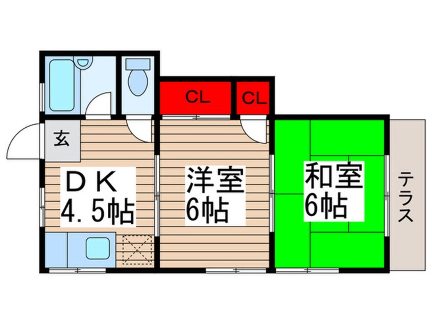 間取図 アンム－トハイツ