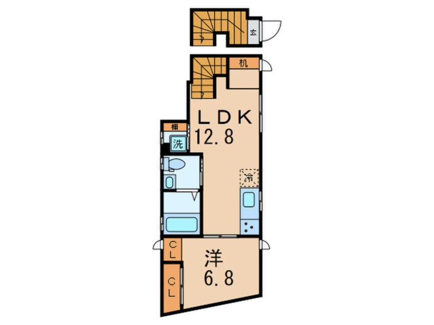 間取図 コルティーレ中延