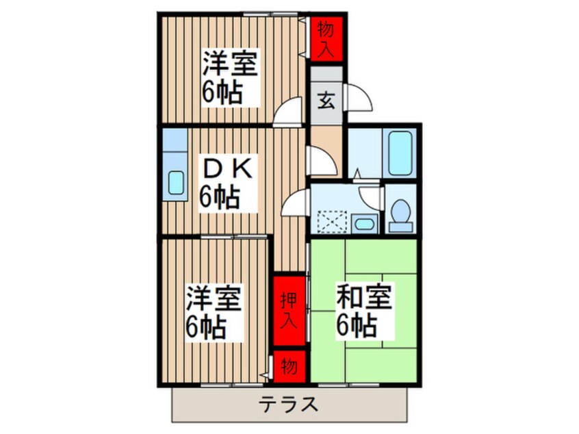 間取図 ファミール西高尾