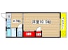 日成コ－ポ 1Kの間取り