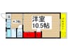 日成コ－ポ 1Kの間取り