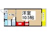 日成コ－ポ 1Kの間取り