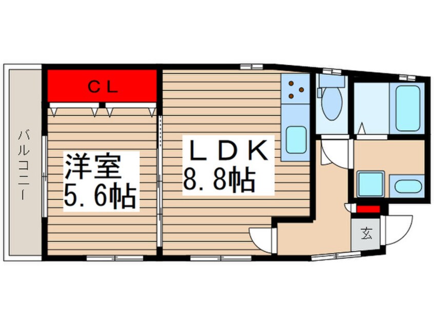 間取図 タウンコート市川２丁目