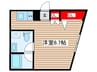 カサブランカ上野入谷 1Rの間取り