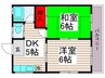 本町ハイツ 2DKの間取り